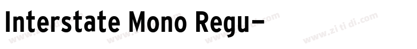 Interstate Mono Regu字体转换
